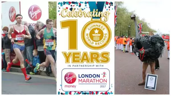 2017 marks 10 years of Guinness World Records at the Virgin Money London Marathon